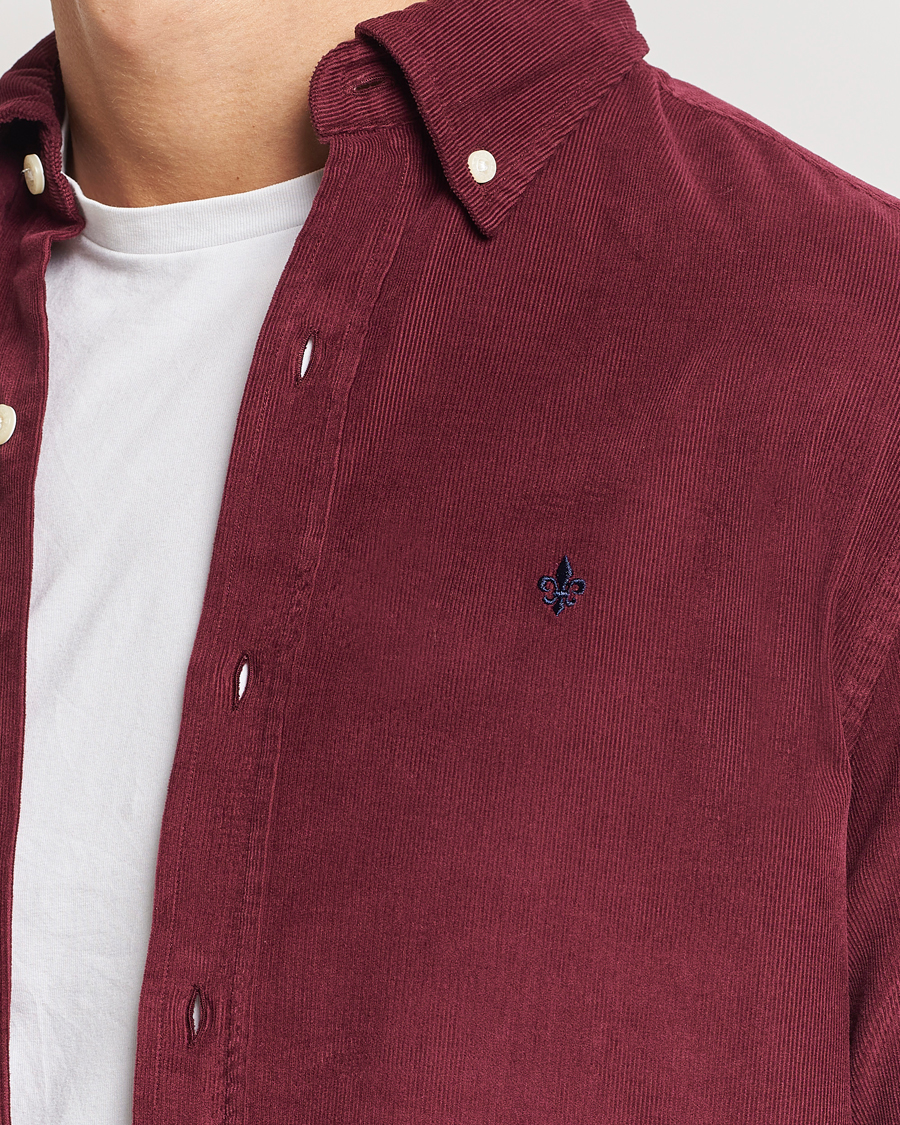 Herren | Hemden | Morris | Douglas Corduroy Shirt Wine Red