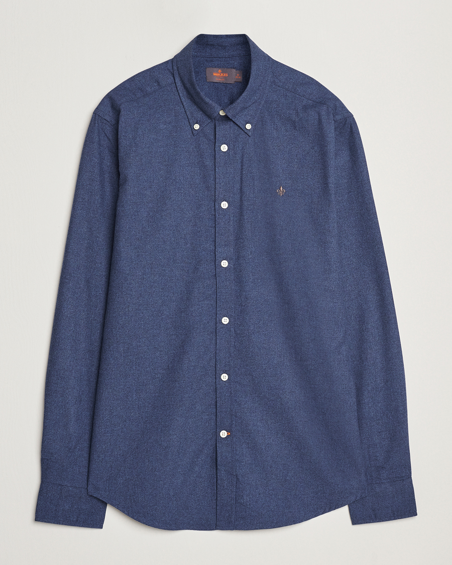 Herren | Hemden | Morris | Watts Flannel Shirt Navy