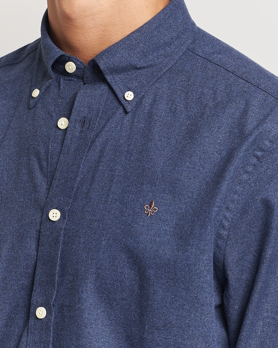 Herren | Hemden | Morris | Watts Flannel Shirt Navy