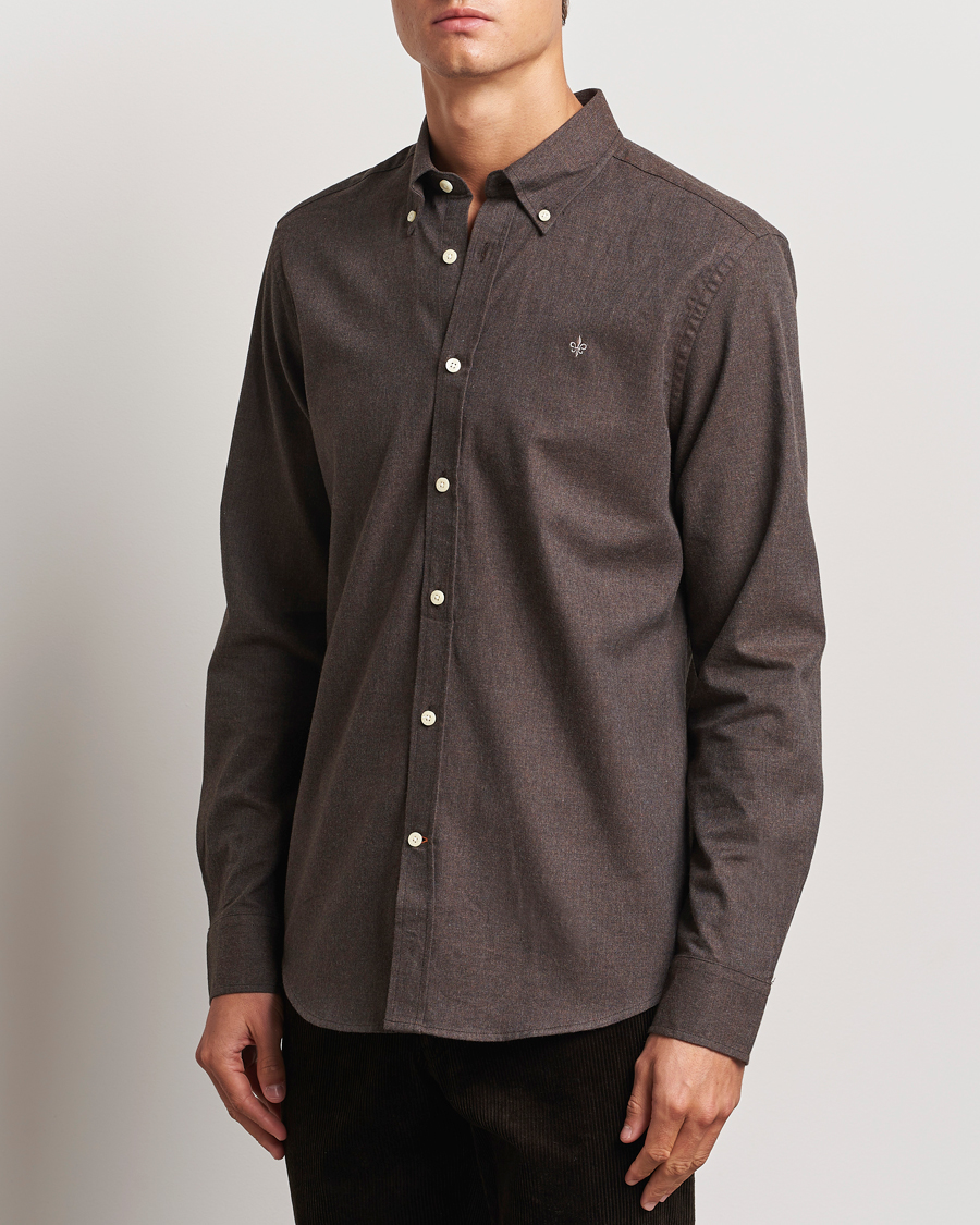 Herren | Hemden | Morris | Watts Flannel Shirt Brown