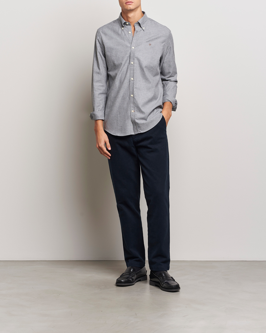 Herren | Hemden | Morris | Watts Flannel Shirt Grey