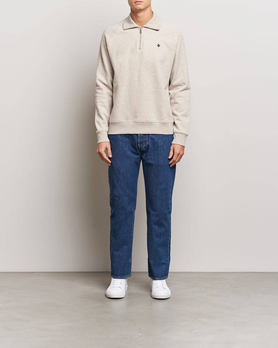 Herren | Pullover | Morris | Maryon Half Zip Sweatshirt Khaki