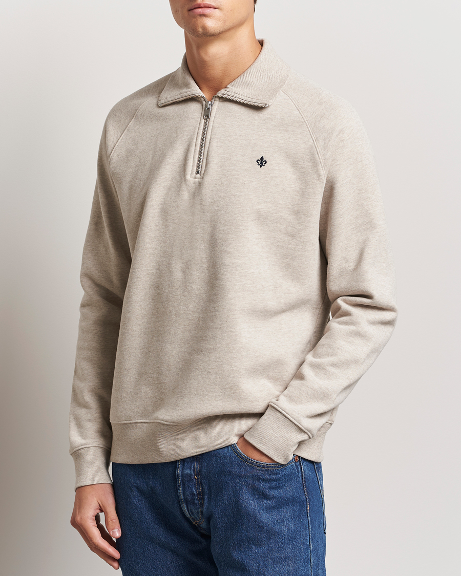 Herren | Pullover | Morris | Maryon Half Zip Sweatshirt Khaki