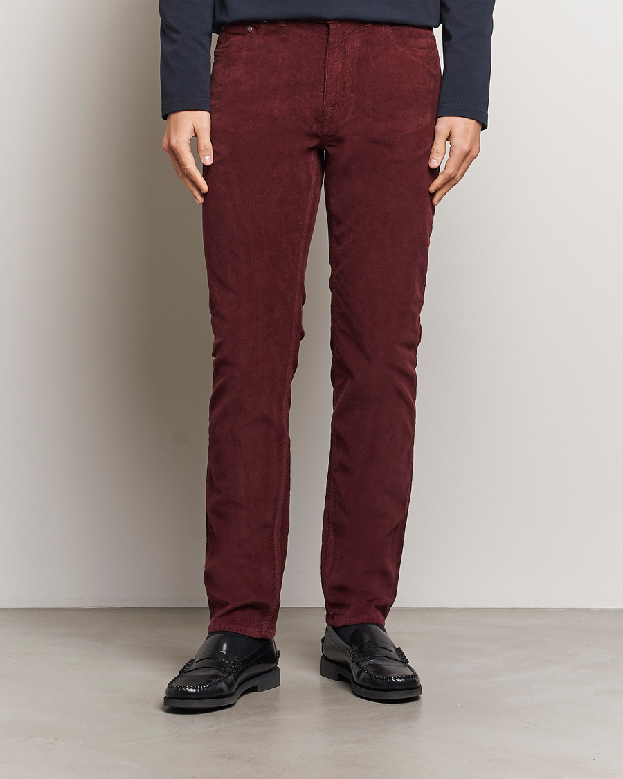Herren | Hosen | Morris | James Corduroy 5-Pocket Pant Wine Red