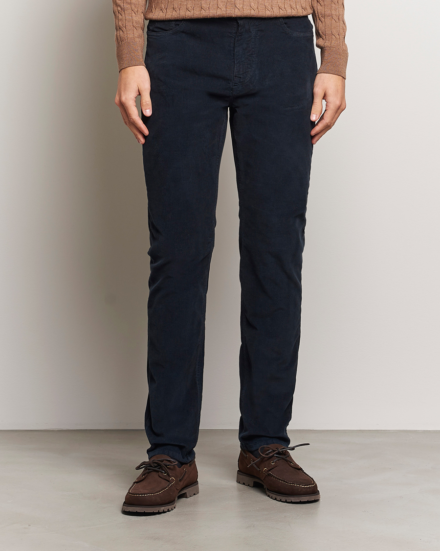 Herren | Hosen | Morris | James Corduroy 5-Pocket Pant Navy