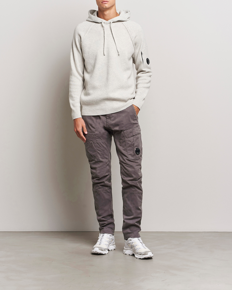Herren | Hosen | C.P. Company | Stretch Satin Lens Cargo Pants Dark Grey