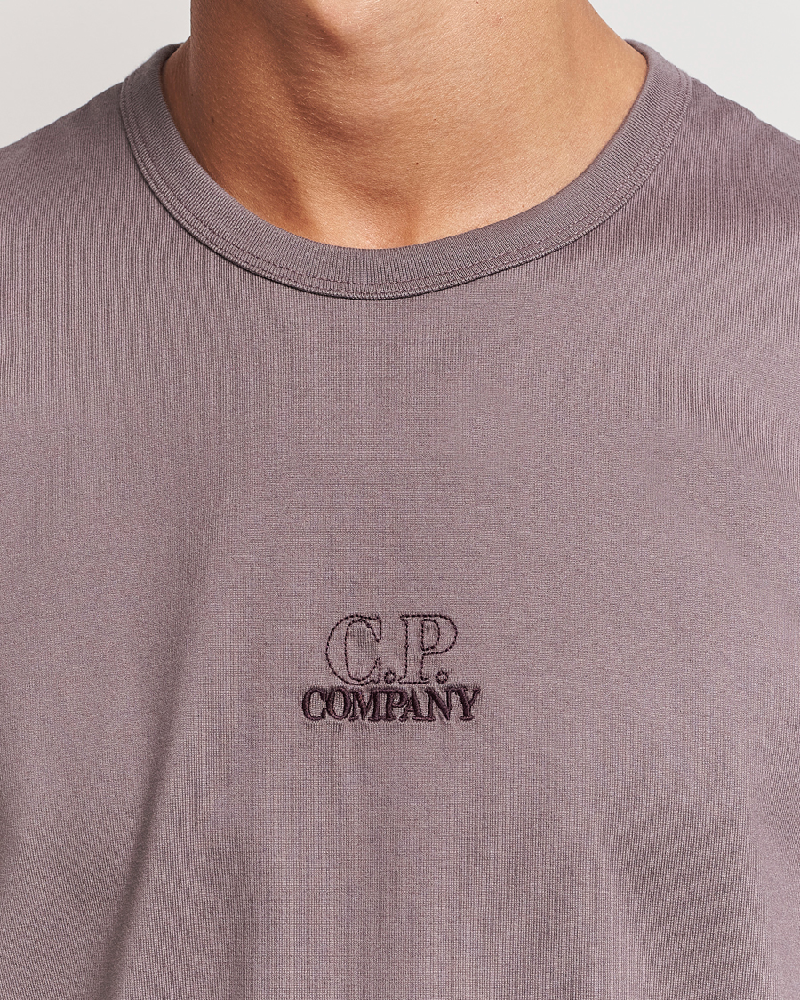 Herren | T-Shirts | C.P. Company | Mercerized Jersey Twisted T-Shirt Washed Purple