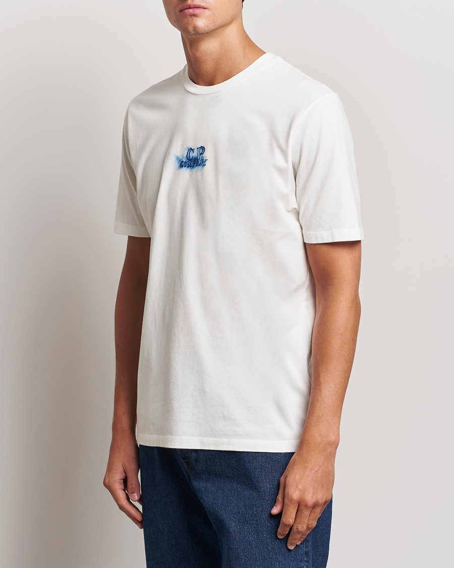 C.P. Company Hand Printed Jersey T Shirt White bei Care of Carl