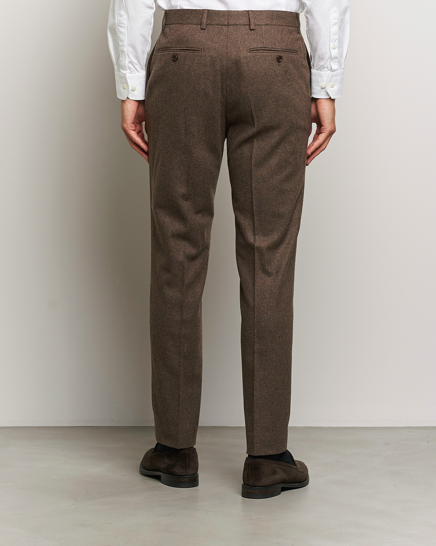 Herren | Hosen | Morris Heritage | Flannel Suit Trousers Brown