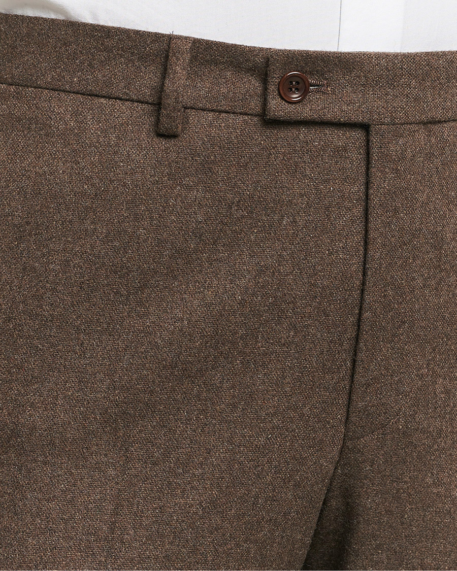 Herren | Hosen | Morris Heritage | Flannel Suit Trousers Brown