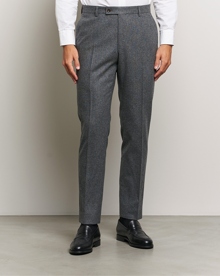 Herren | Hosen | Morris Heritage | Flannel Suit Trousers Grey