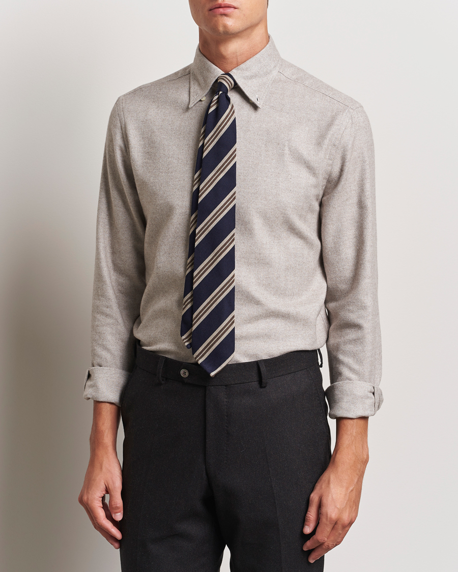 Herren | Hemden | Morris Heritage | Soft Lama Slim Fit Shirt Khaki