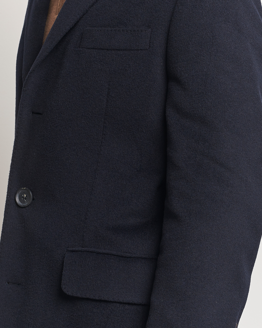 Herren | Jacken | Oscar Jacobson | Sylar Wool/Cashmere Coat Navy