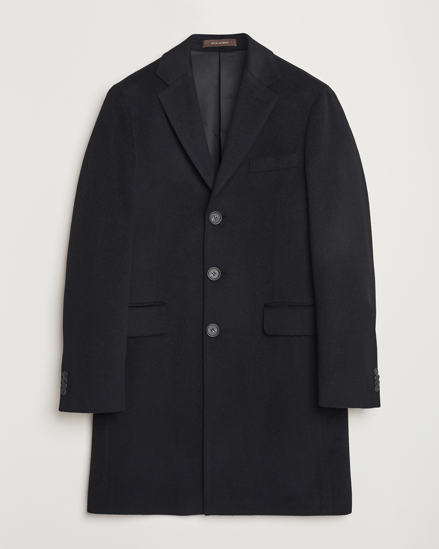 Herren | Jacken | Oscar Jacobson | Syar Wool/Cashmere Coat Black