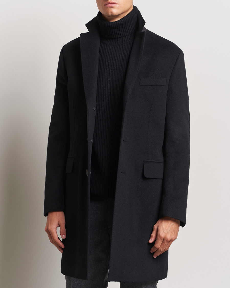Herren | Jacken | Oscar Jacobson | Syar Wool/Cashmere Coat Black