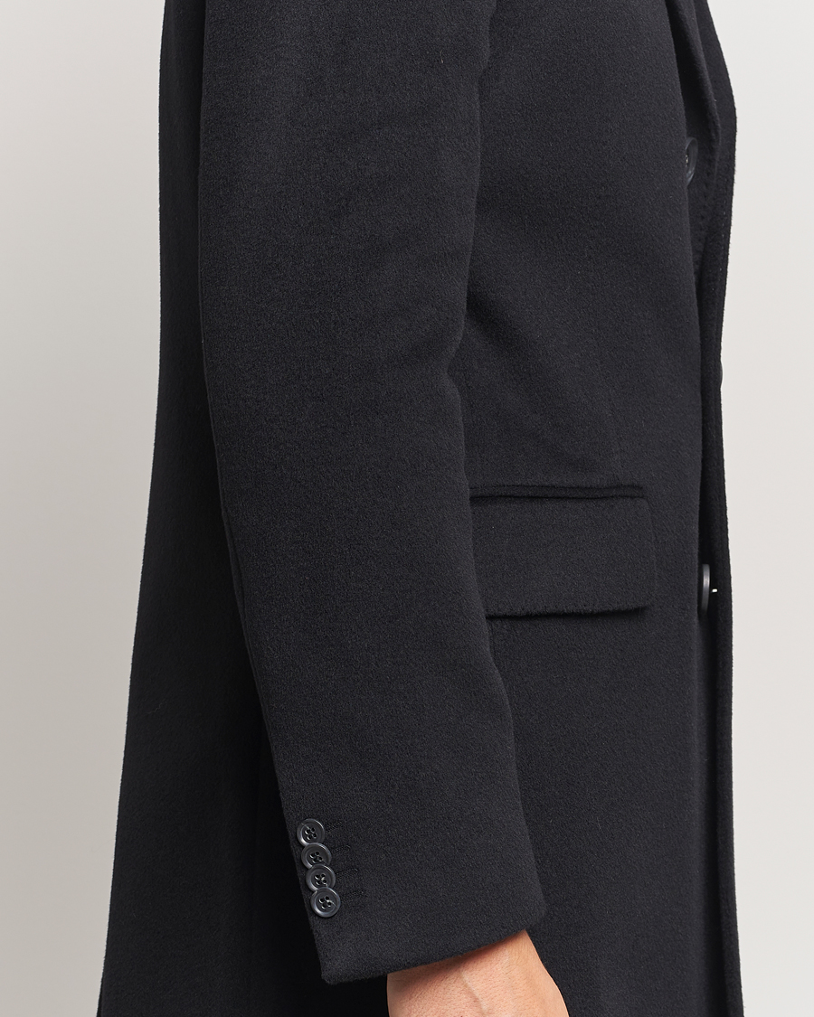 Herren | Jacken | Oscar Jacobson | Syar Wool/Cashmere Coat Black