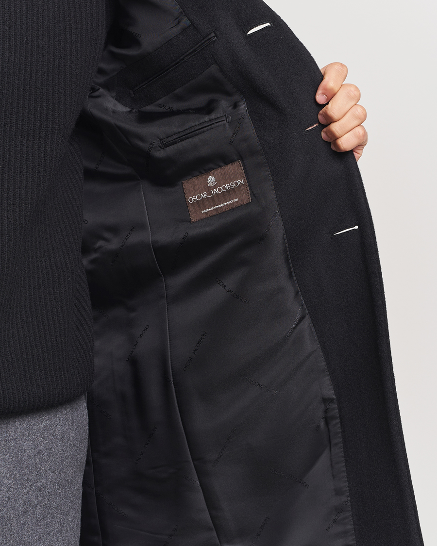 Herren | Jacken | Oscar Jacobson | Syar Wool/Cashmere Coat Black