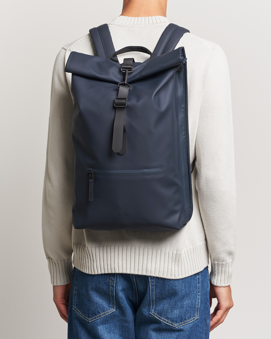 Herren | Taschen | RAINS | Rolltop Rucksack Navy