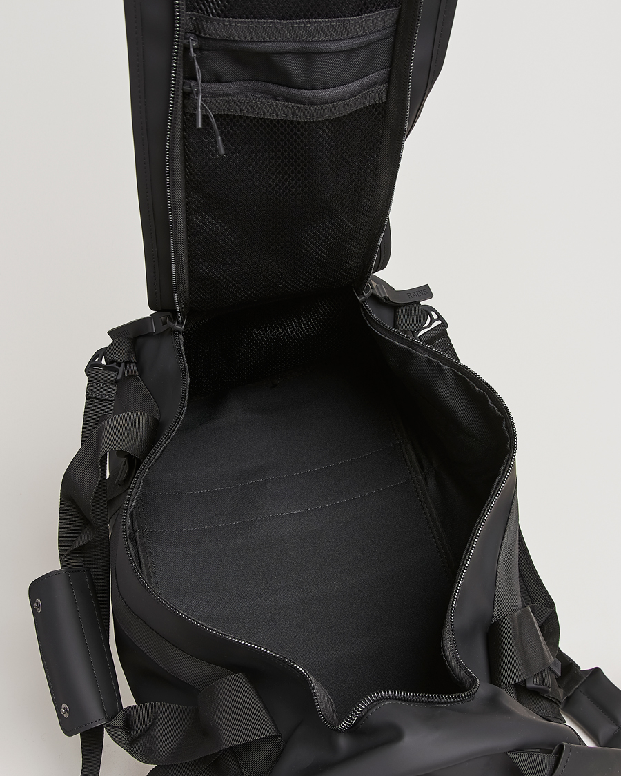 Herren | RAINS Texel Small Duffel Bag Black | RAINS | Texel Small Duffel Bag Black