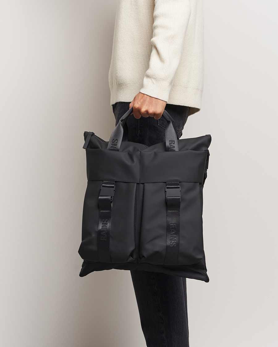 RAINS Trail Tote Bag Black