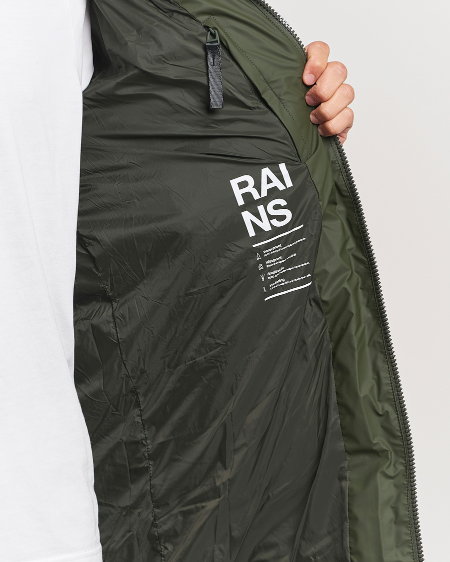 Herren | Jacken | RAINS | Alta Long Puffer Parka Green