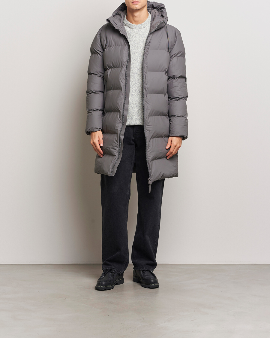 Herren | Jacken | RAINS | Alta Long Puffer Parka Grey