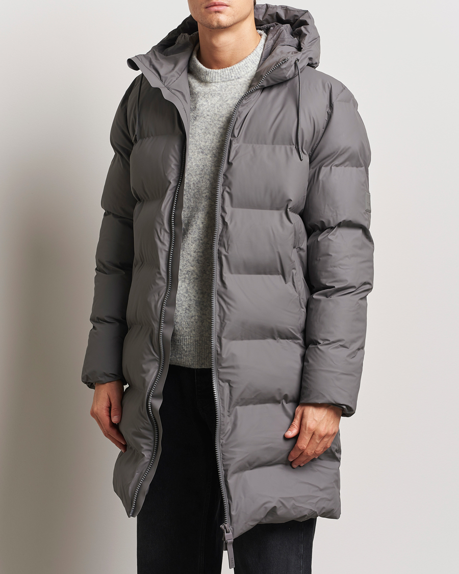 Herren | Jacken | RAINS | Alta Long Puffer Parka Grey
