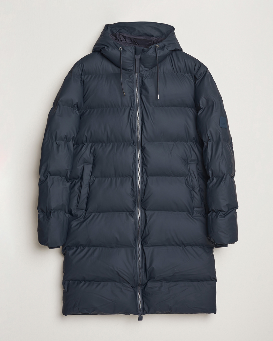 Herren | Jacken | RAINS | Alta Long Puffer Parka Navy