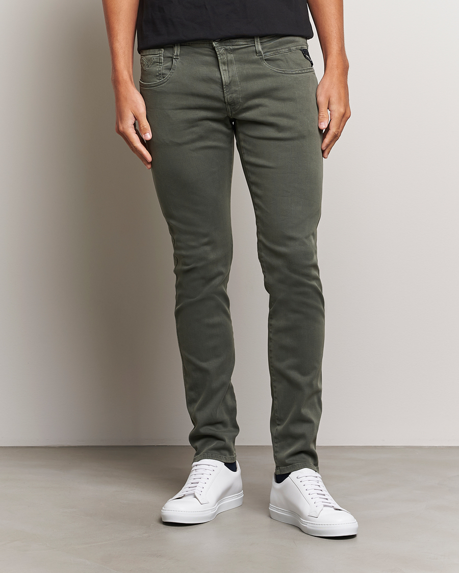 Herren | Hosen | Replay | Anbass Hyperflex X.Lite 5-Pocket Pants Dark Green