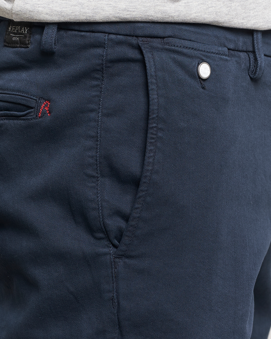Herren | Hosen | Replay | Benni Hyperflex X-Lite Chinos Navy