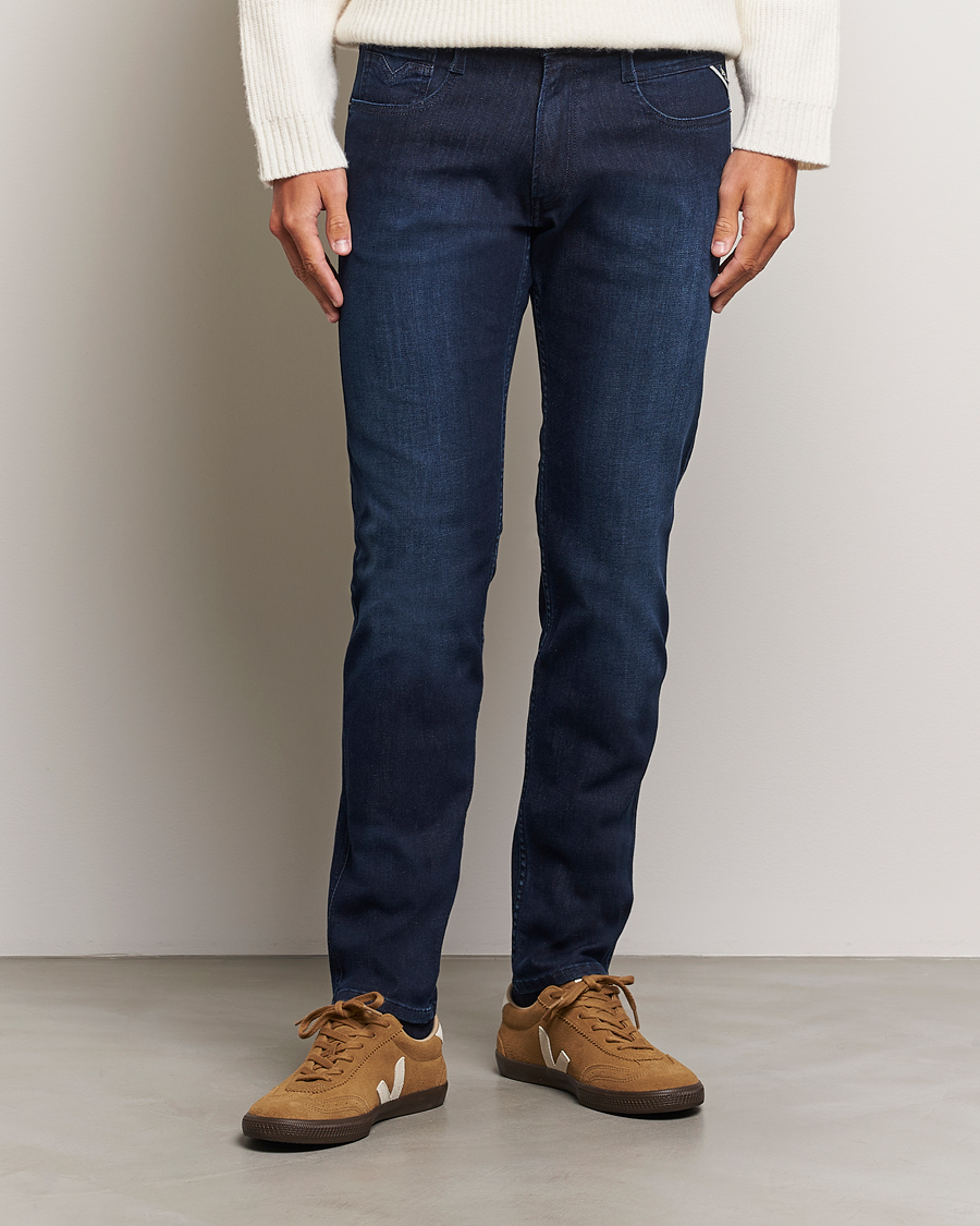 Herren | Jeans | Replay | Anbass Powerstretch Jeans Dark Indigo