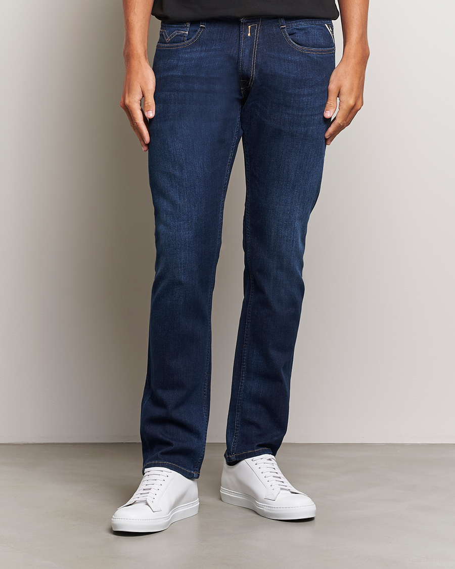 Herren | Jeans | Replay | Rocco Tapered Stretch Jeans Dark Blue