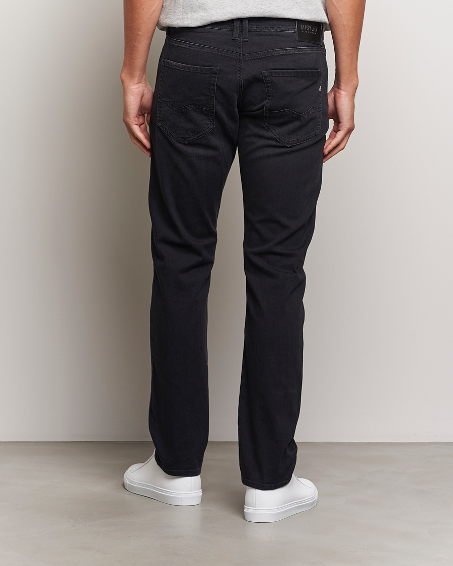 Herren | Jeans | Replay | Rocco Tapered Stretch Jeans Washed Black