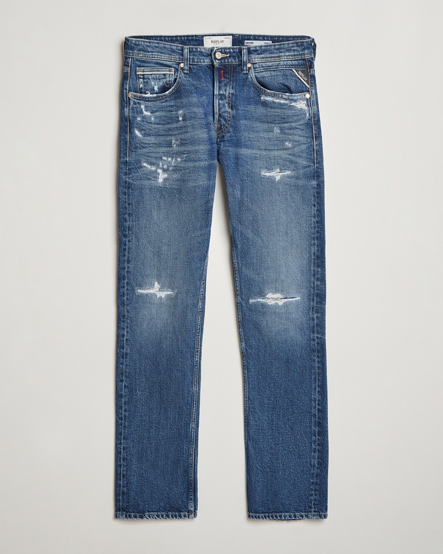 Herren | Jeans | Replay | Grover Original Jeans Medium Blue