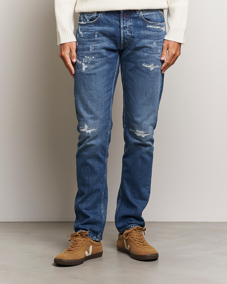 Herren | Jeans | Replay | Grover Original Jeans Medium Blue