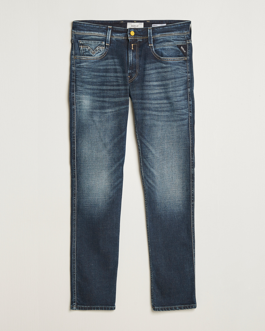 Herren | Jeans | Replay | Anbass Stretch Jeans Dark Blue