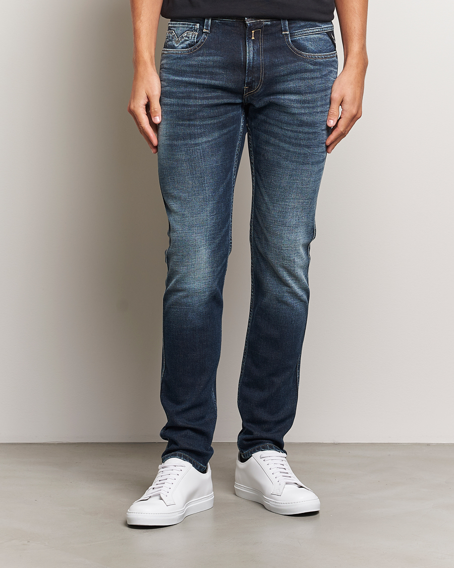 Herren | Jeans | Replay | Anbass Stretch Jeans Dark Blue