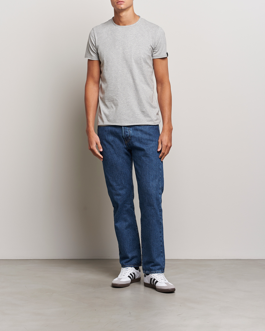 Herren | T-Shirts | Replay | Crew Neck T-Shirt Light Grey Melange