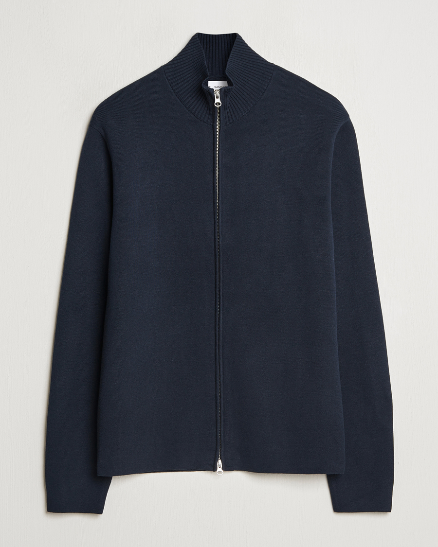 Herren | Pullover | Samsøe Samsøe | Niklas Full Zip Salute Navy