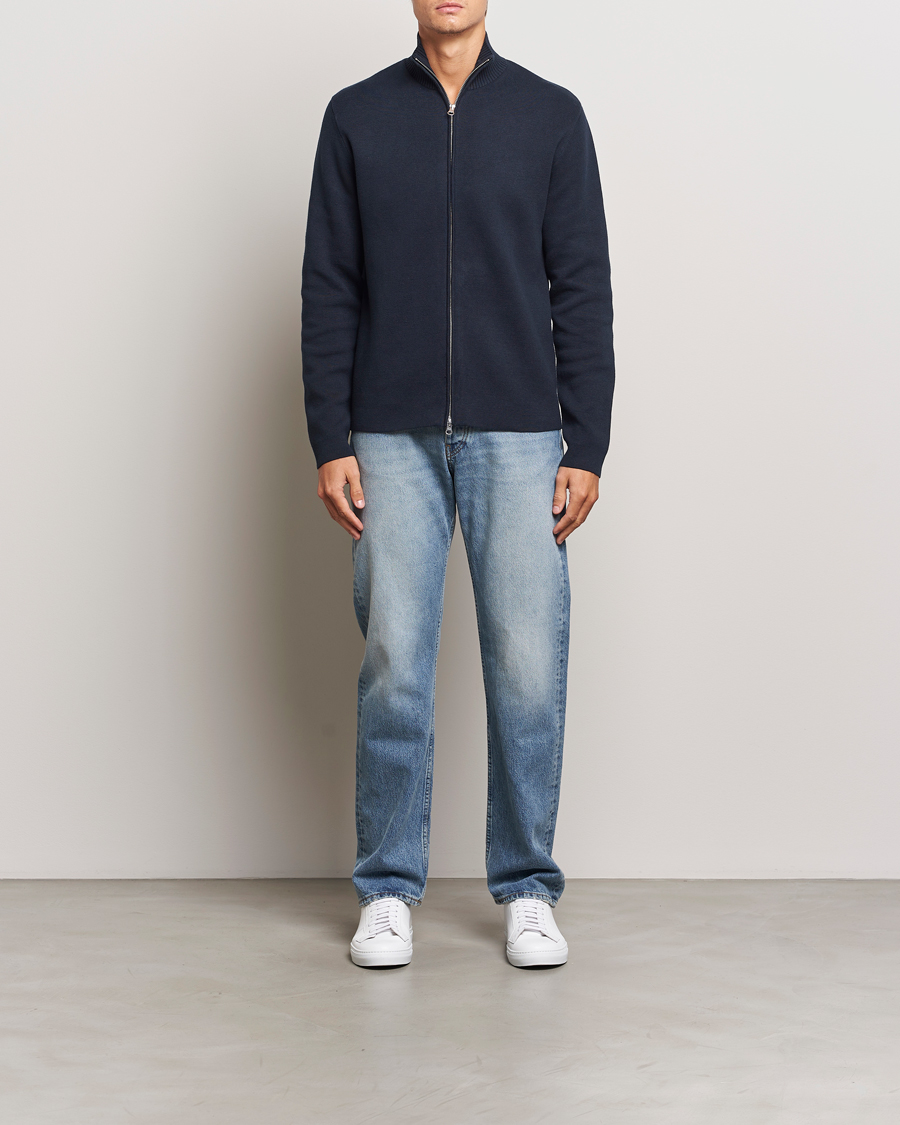 Herren | Pullover | Samsøe Samsøe | Niklas Full Zip Salute Navy