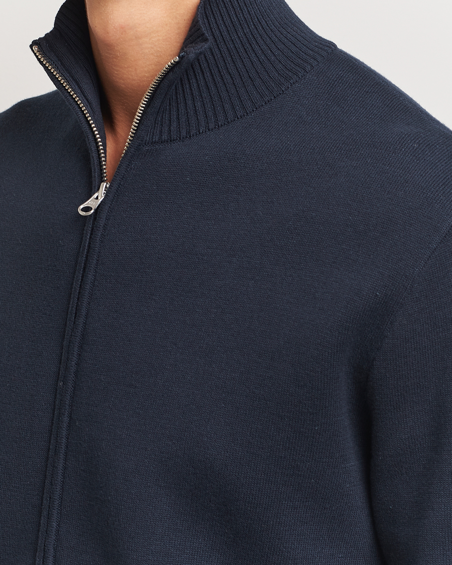 Herren | Pullover | Samsøe Samsøe | Niklas Full Zip Salute Navy