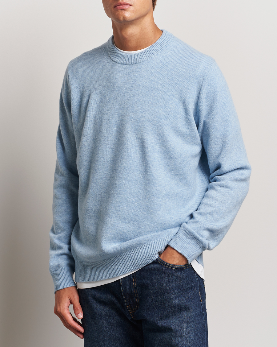 Herren | Pullover | Samsøe Samsøe | Isak Knitted Crew Neck Subdued Blue