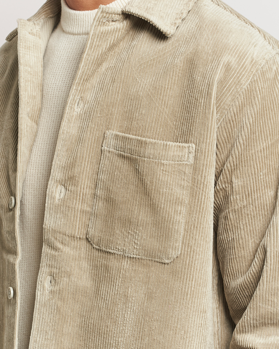 Herren | Hemden | Samsøe Samsøe | Damon Corduroy Overshirt Abbey Stone