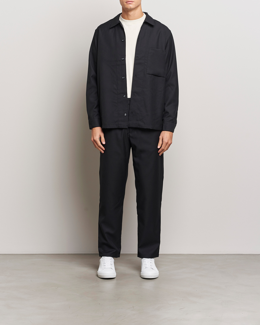 Herren | Hemden | Samsøe Samsøe | Damon Wool Overshirt Black