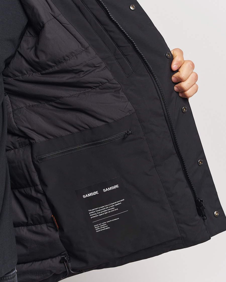 Herren | Jacken | Samsøe Samsøe | John Hooded Down Jacket Black