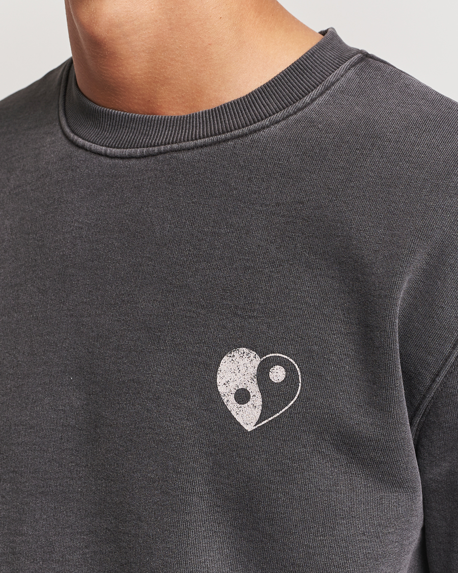 Herren | Pullover | Samsøe Samsøe | Poetry Printed Crew Neck Sweatshirt Black Balance