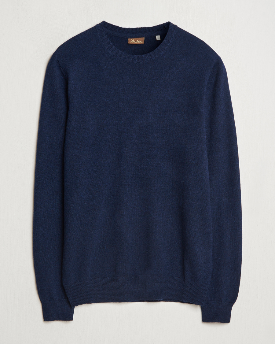 Herren | Pullover | Stenströms | Cashmere Crewneck Navy