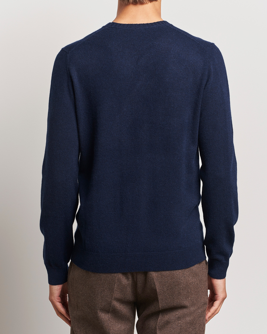 Herren | Pullover | Stenströms | Cashmere Crewneck Navy