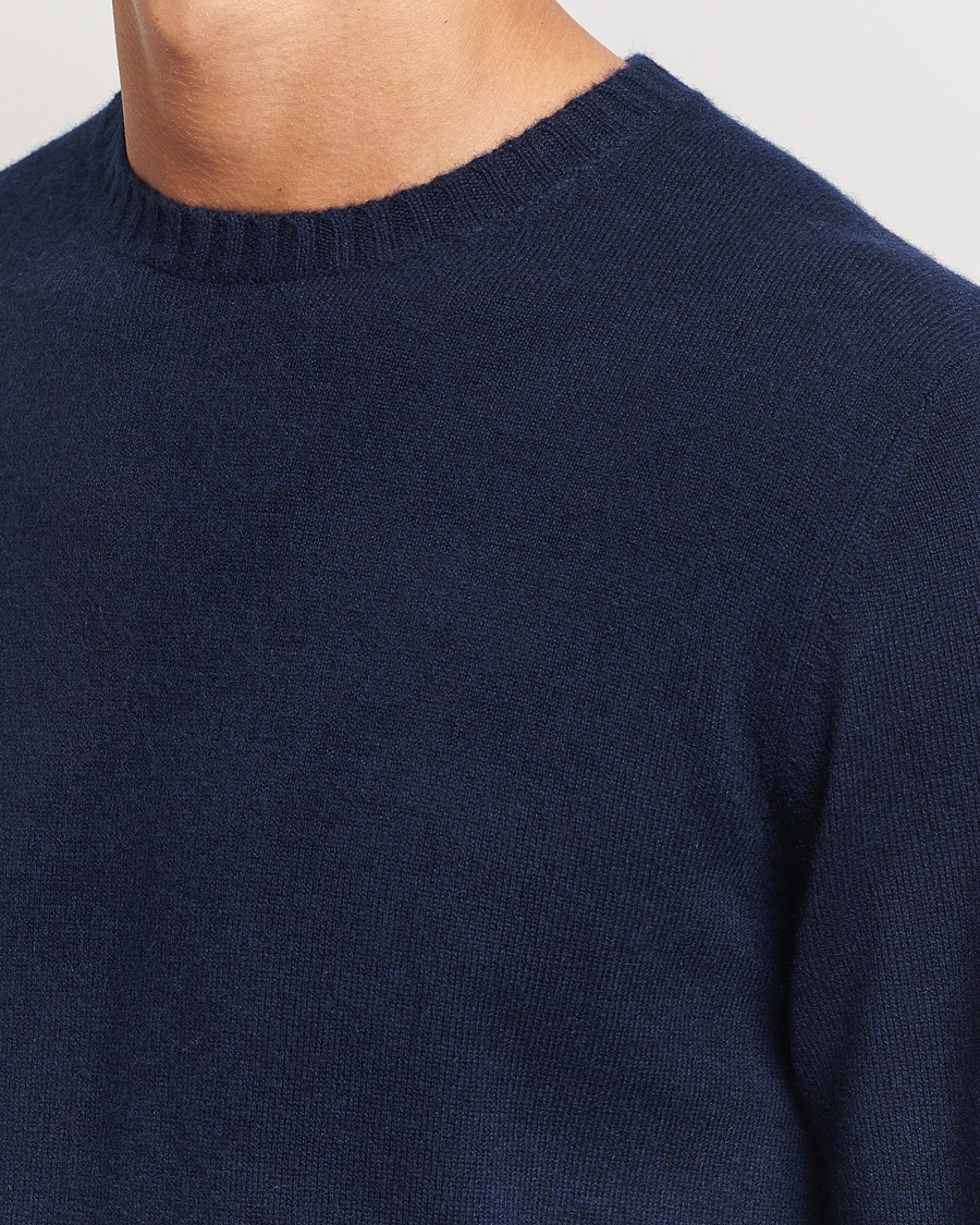 Herren | Pullover | Stenströms | Cashmere Crewneck Navy