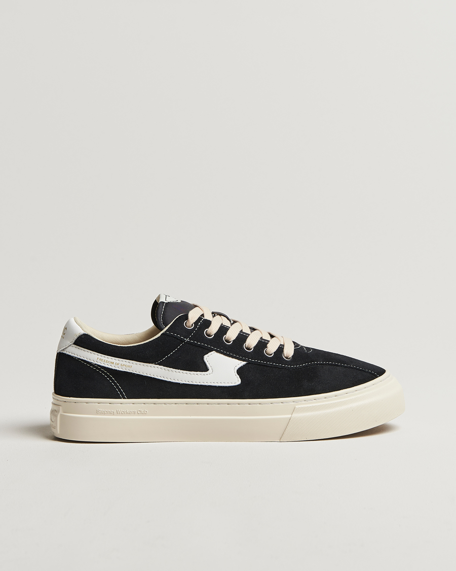 Herren | Sneaker | Stepney Workers Club | Dellow S-Strike Cupsole Suede Sneaker Black/White